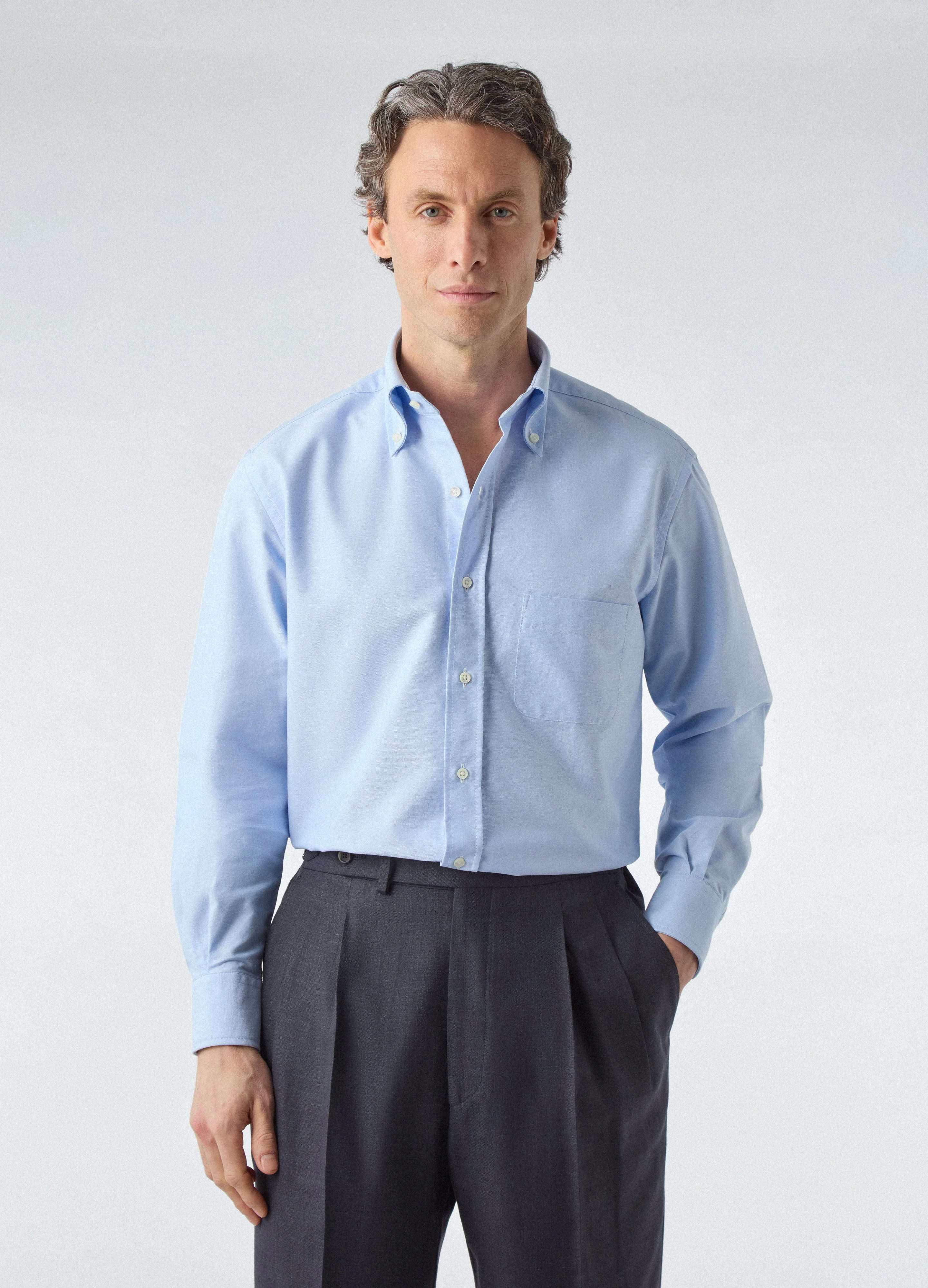 Ferdinand Oxford Button Down Shirt - Light Blue