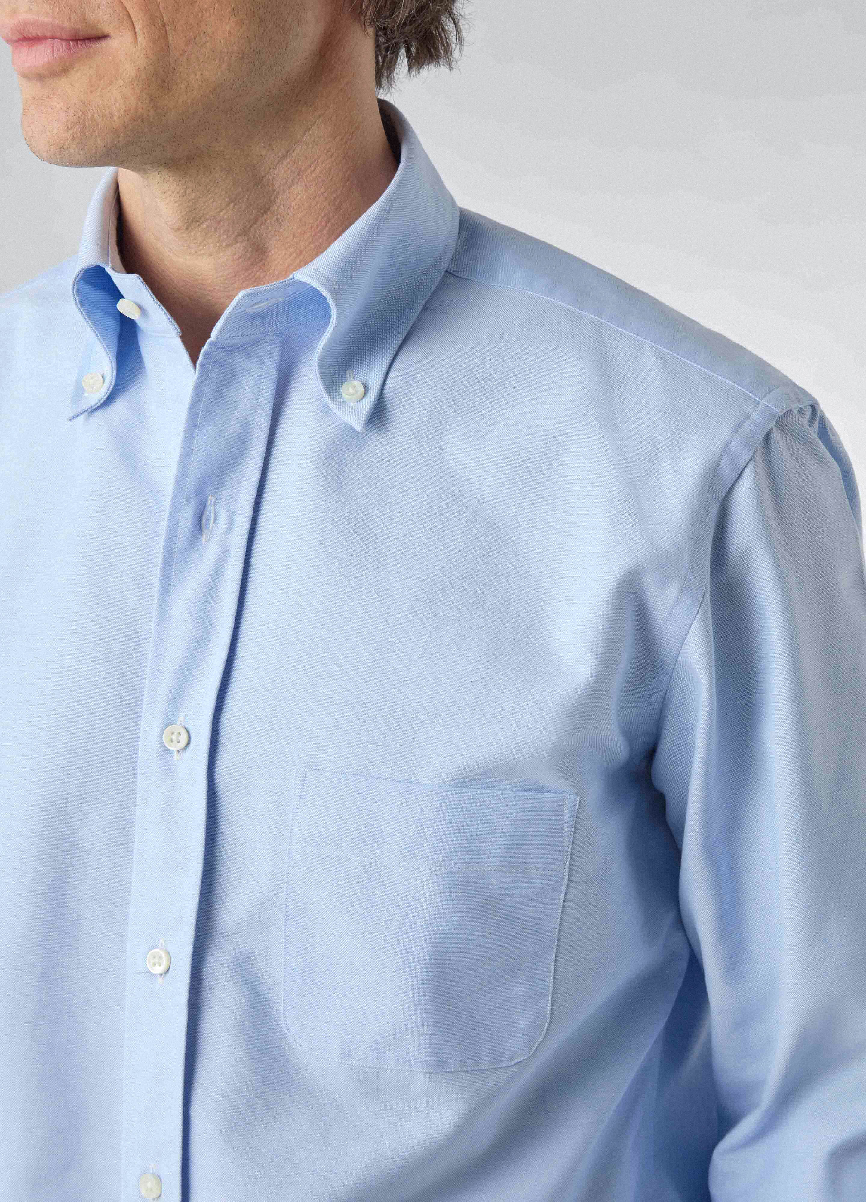 Ferdinand Oxford Button Down Shirt - Light Blue - Image 2