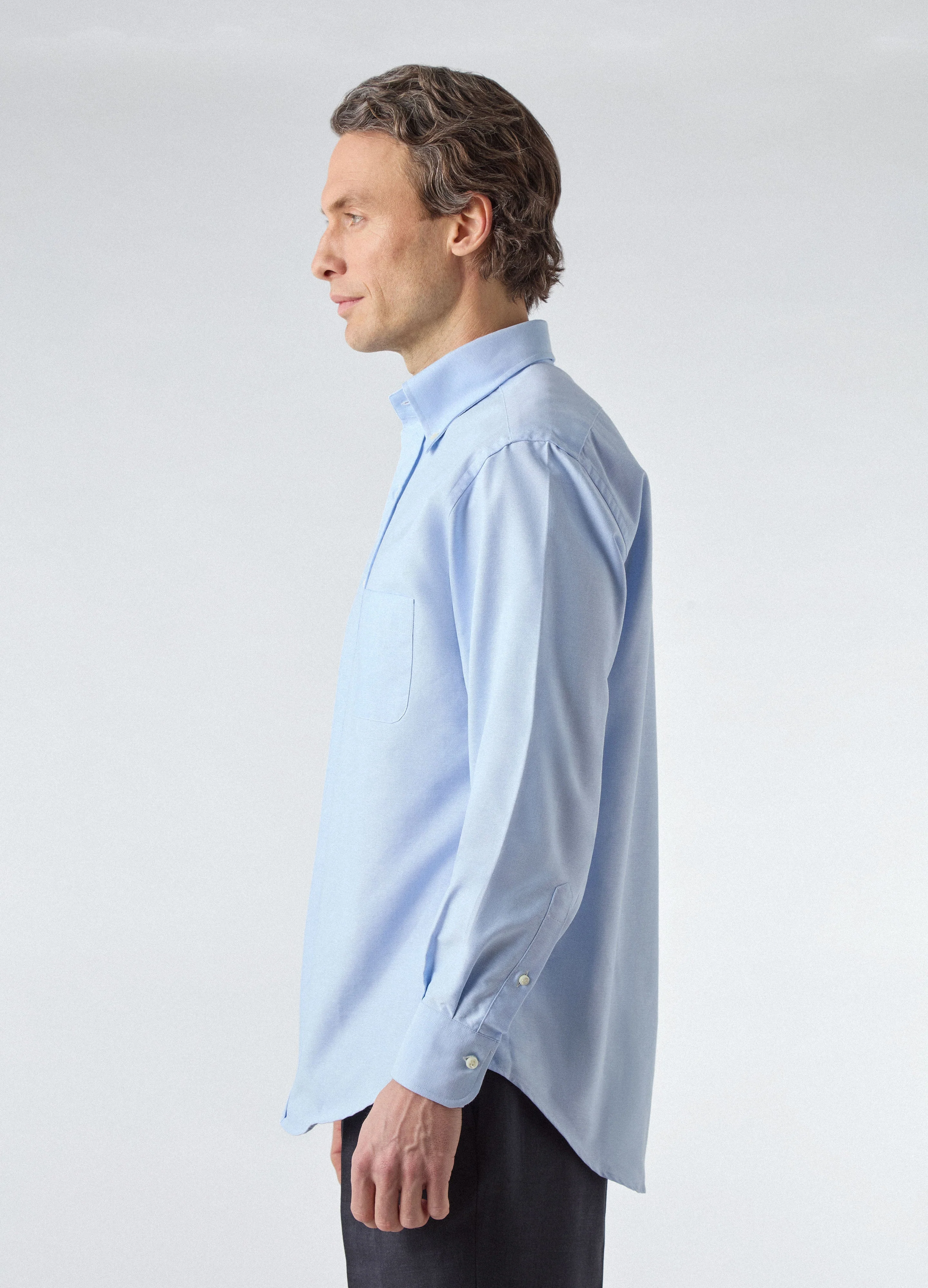 Ferdinand Oxford Button Down Shirt - Light Blue - Image 3
