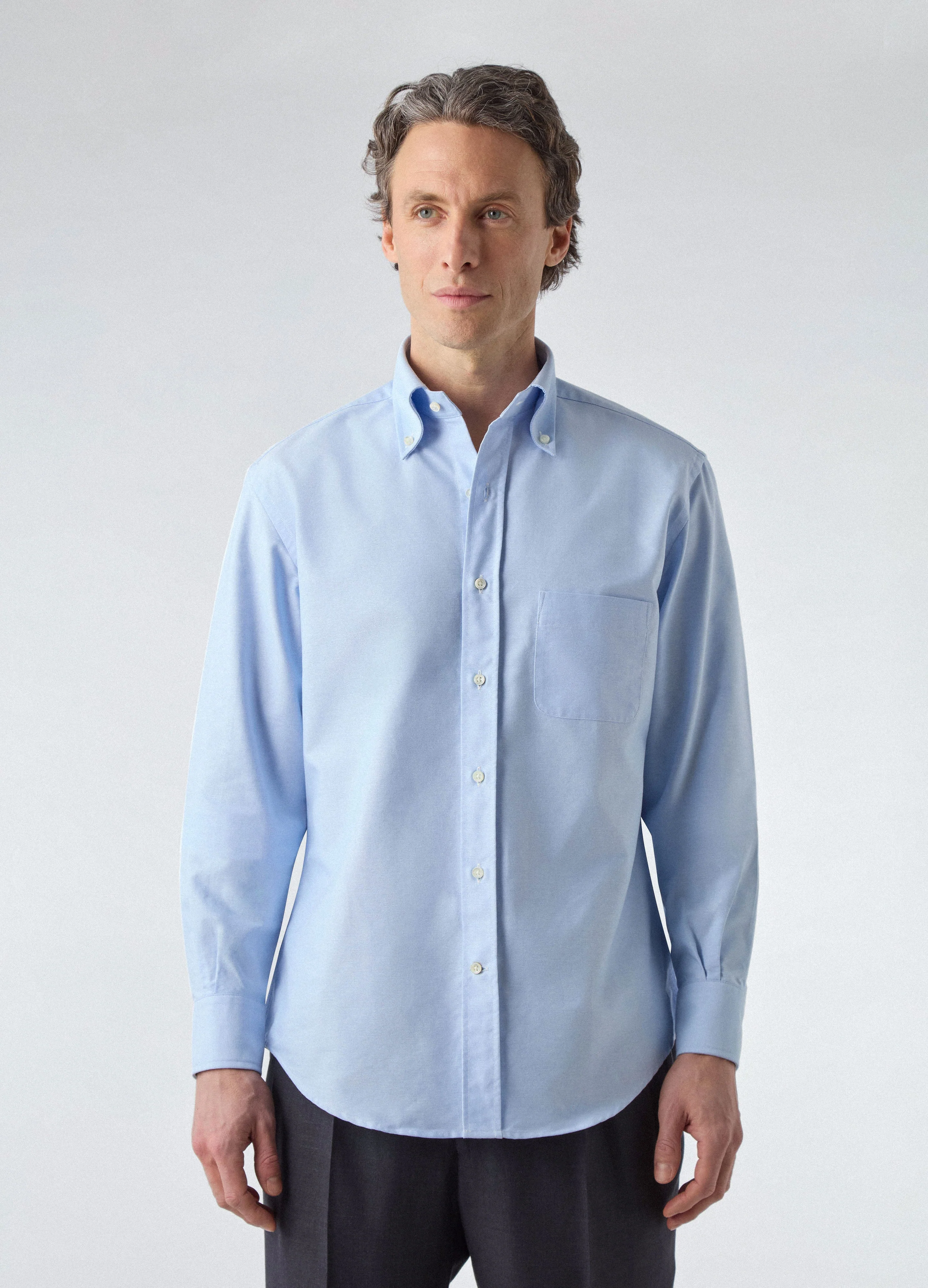 Ferdinand Oxford Button Down Shirt - Light Blue - Image 4