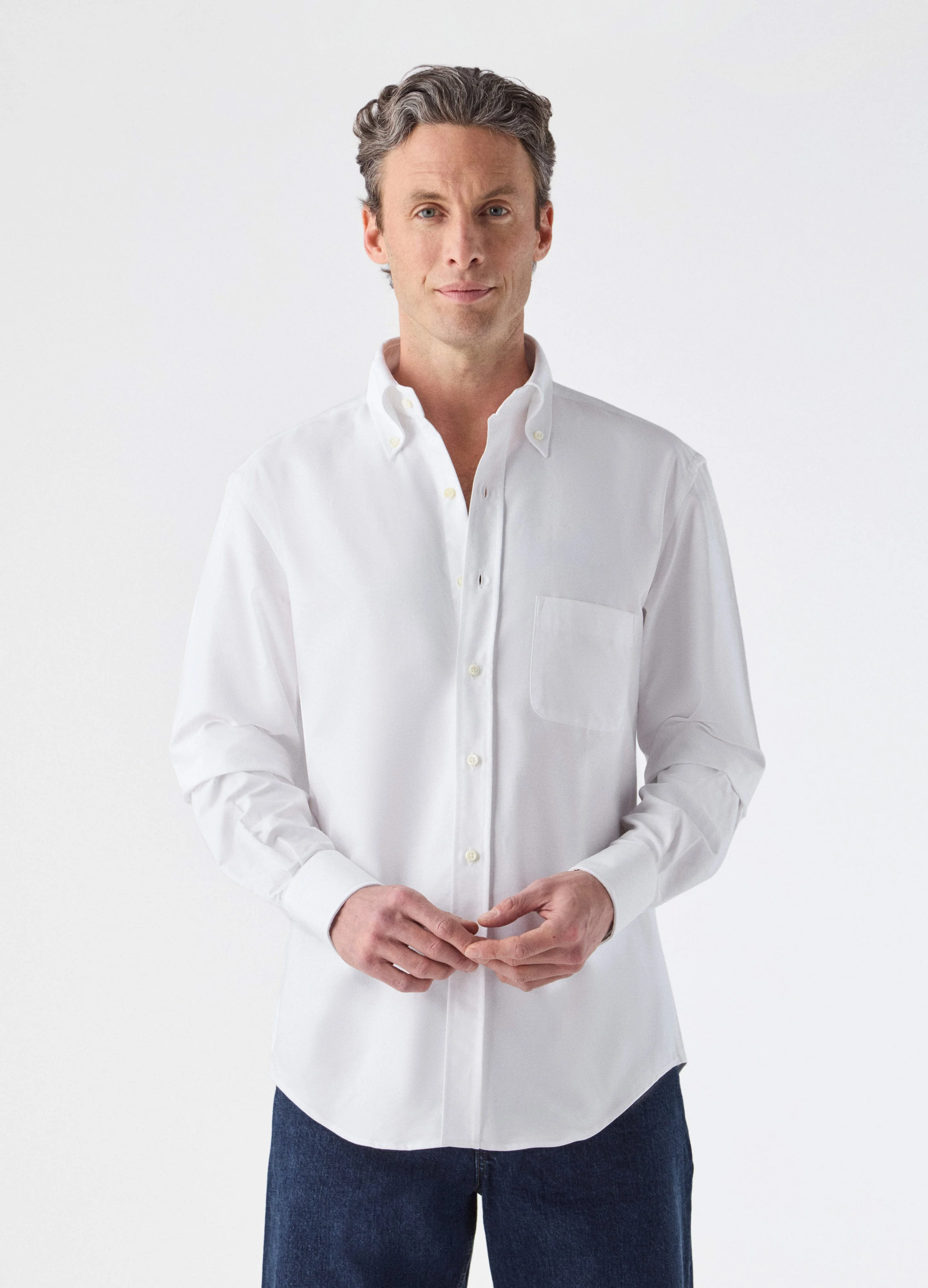 Ferdinand Oxford Button Down Shirt - White - Image 5