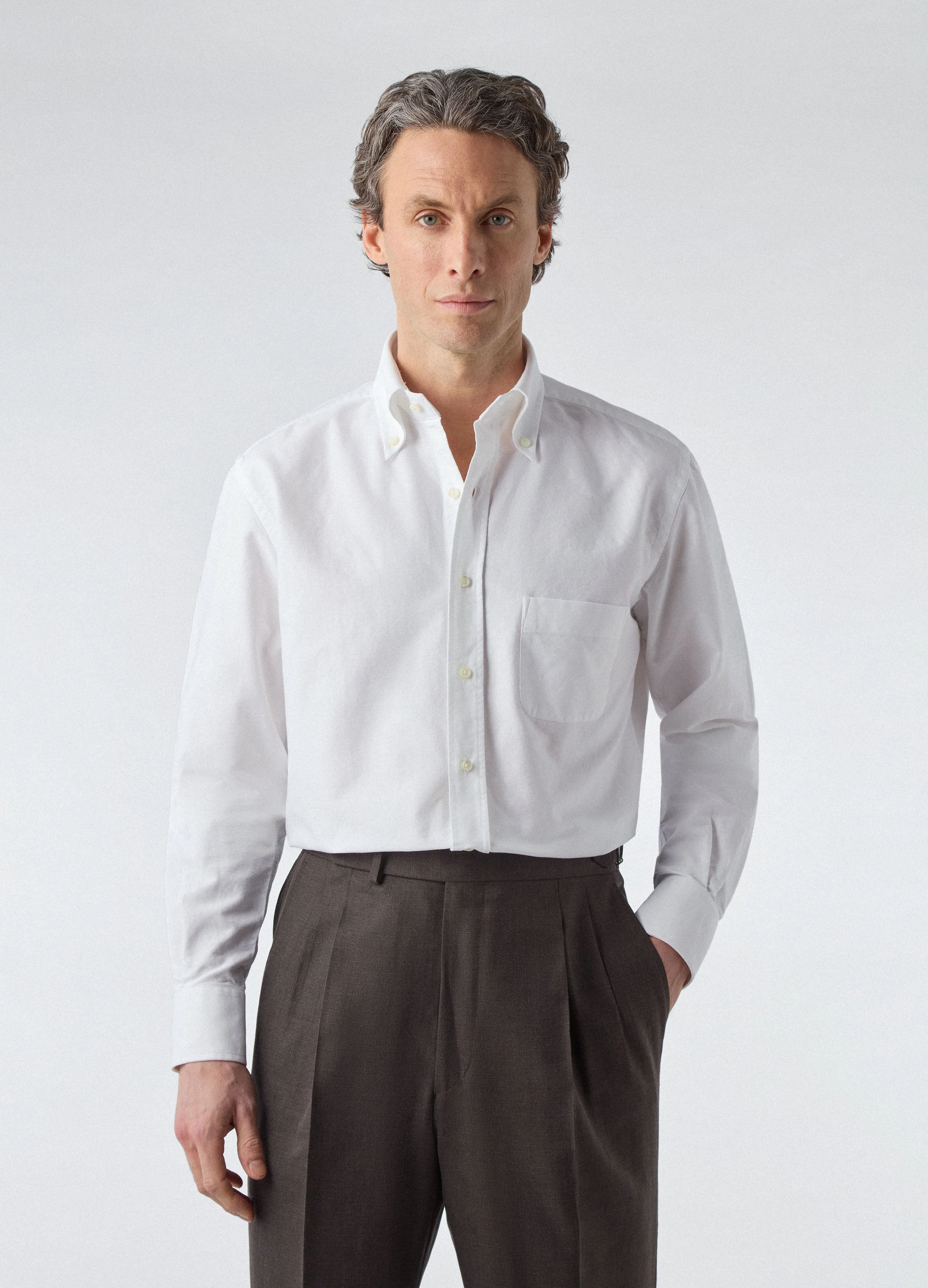Ferdinand Oxford Button Down Shirt - White - Image 6