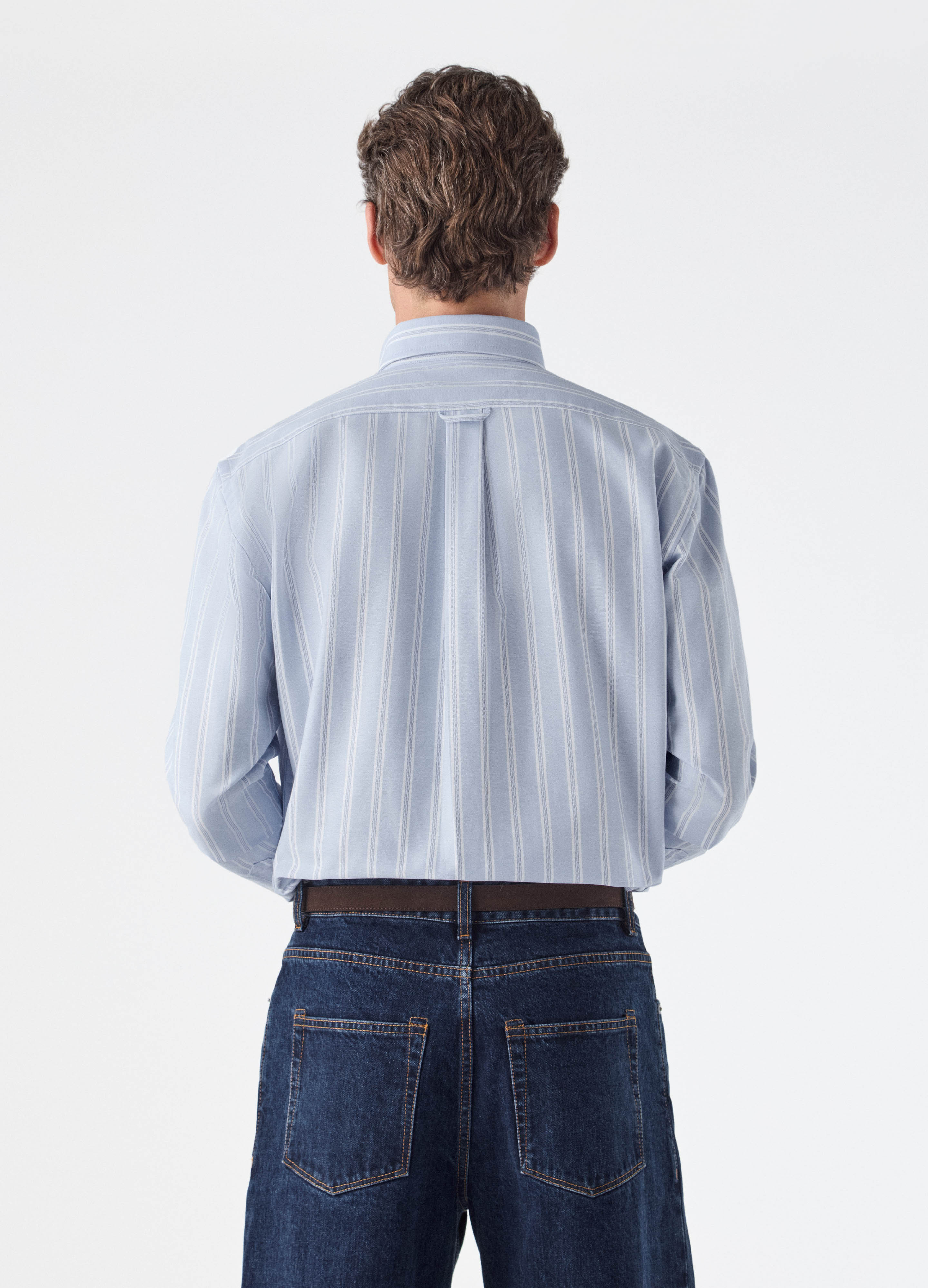 Ferdinand Oxford Button Down Shirt - Blue/White - Image 3