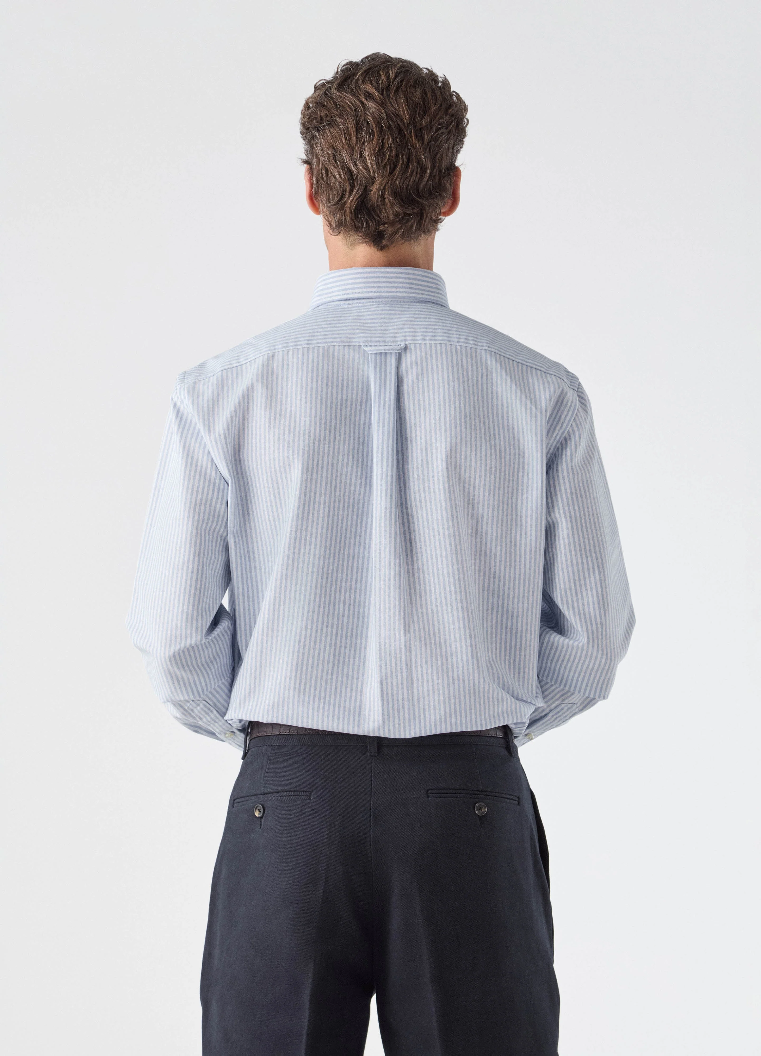 Ferdinand Oxford Button Down Shirt - White/Blue - Image 3