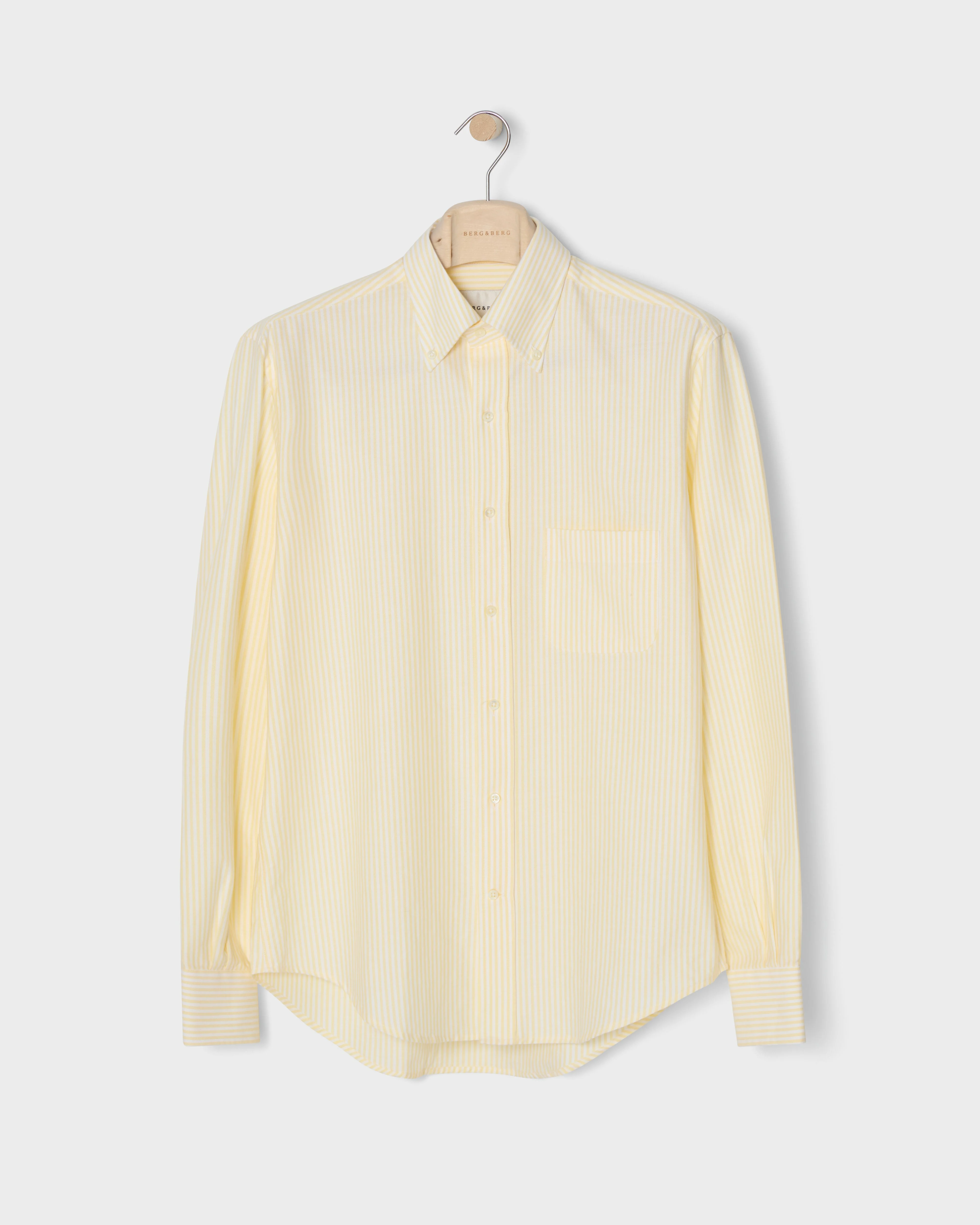 Ferdinand Oxford Button Down Shirt - White/Lemon - Image 3