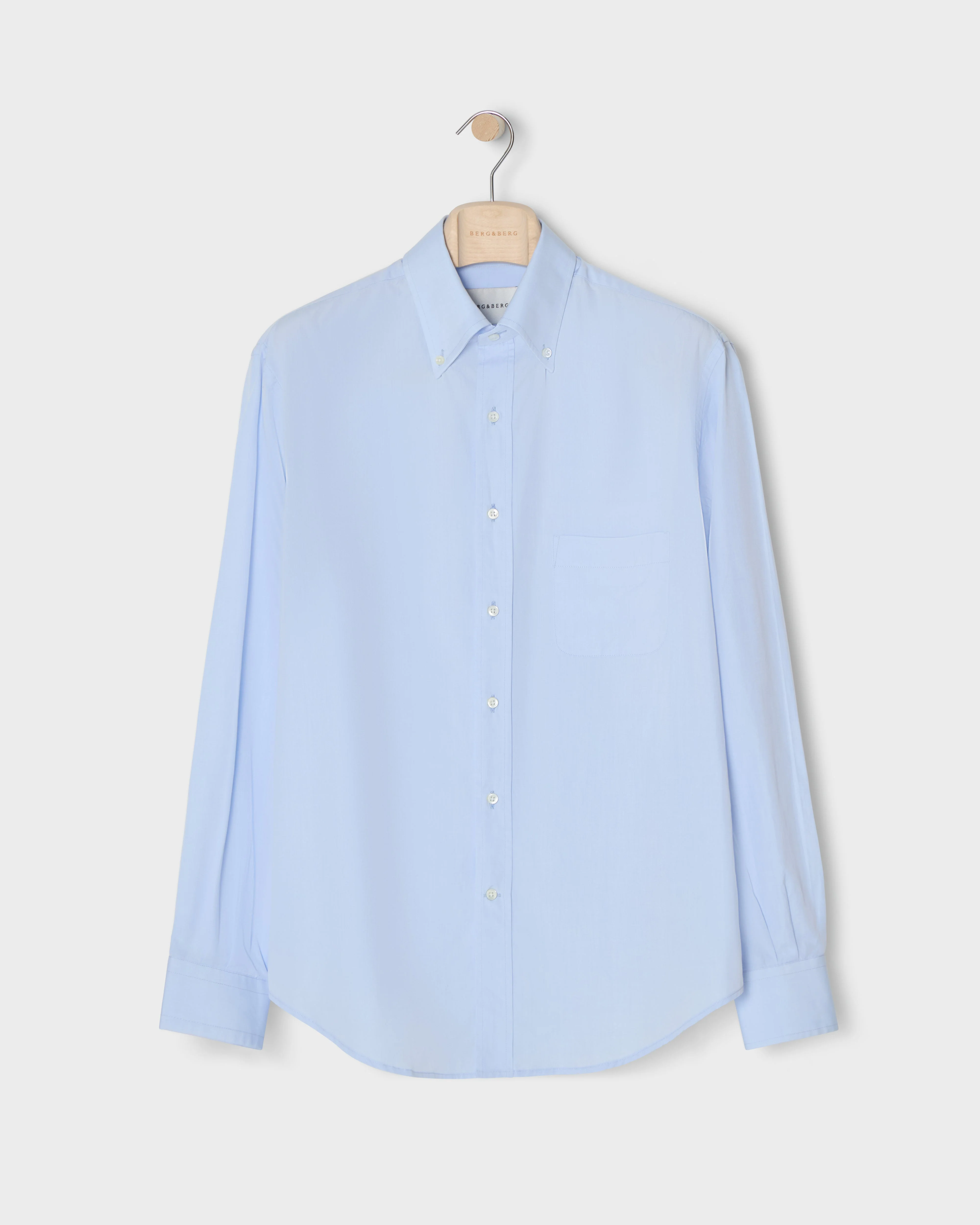 Ferdinand Poplin Button Down Shirt - Blue - Image 5