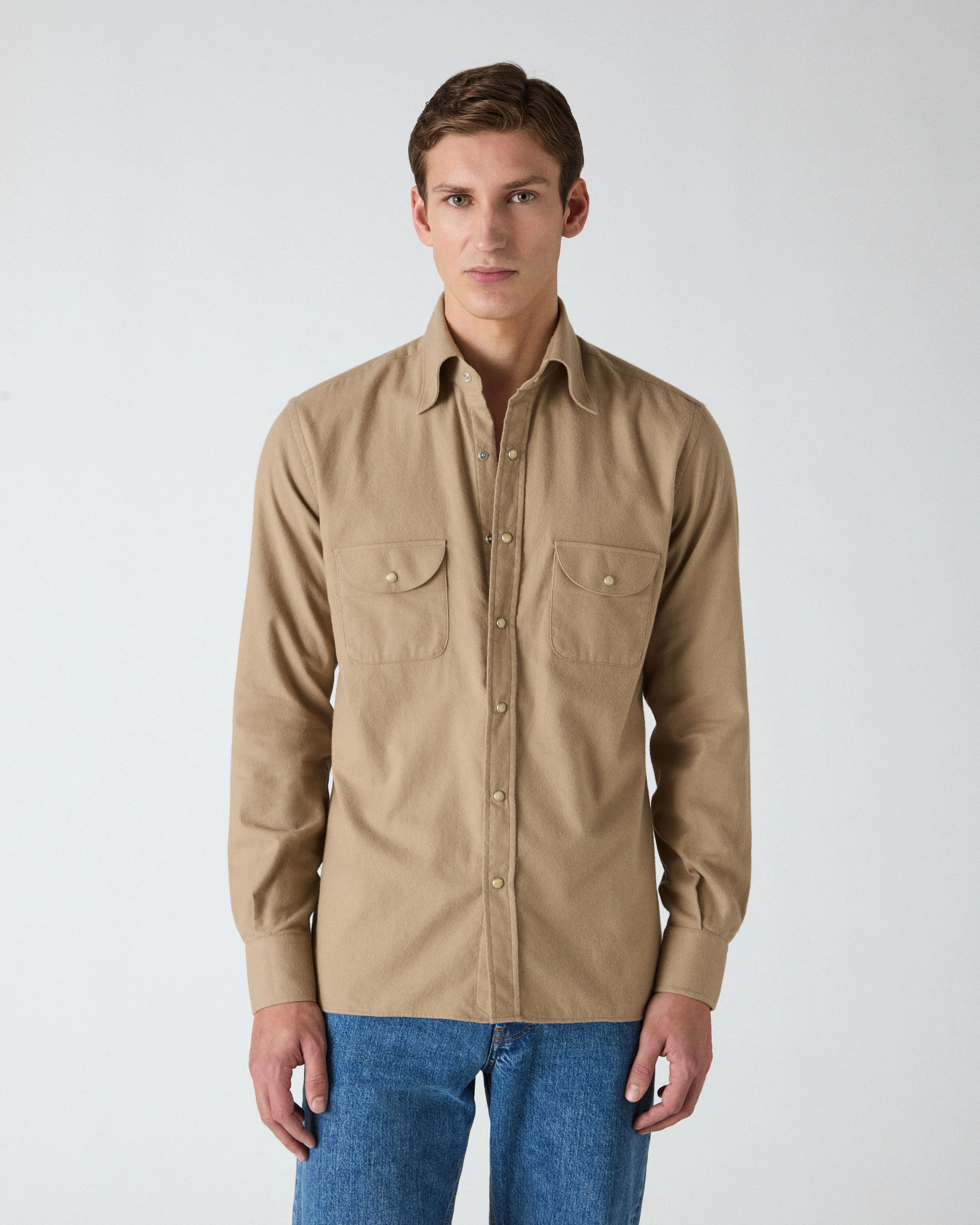Fernando Western Shirt - Camel - Image 3