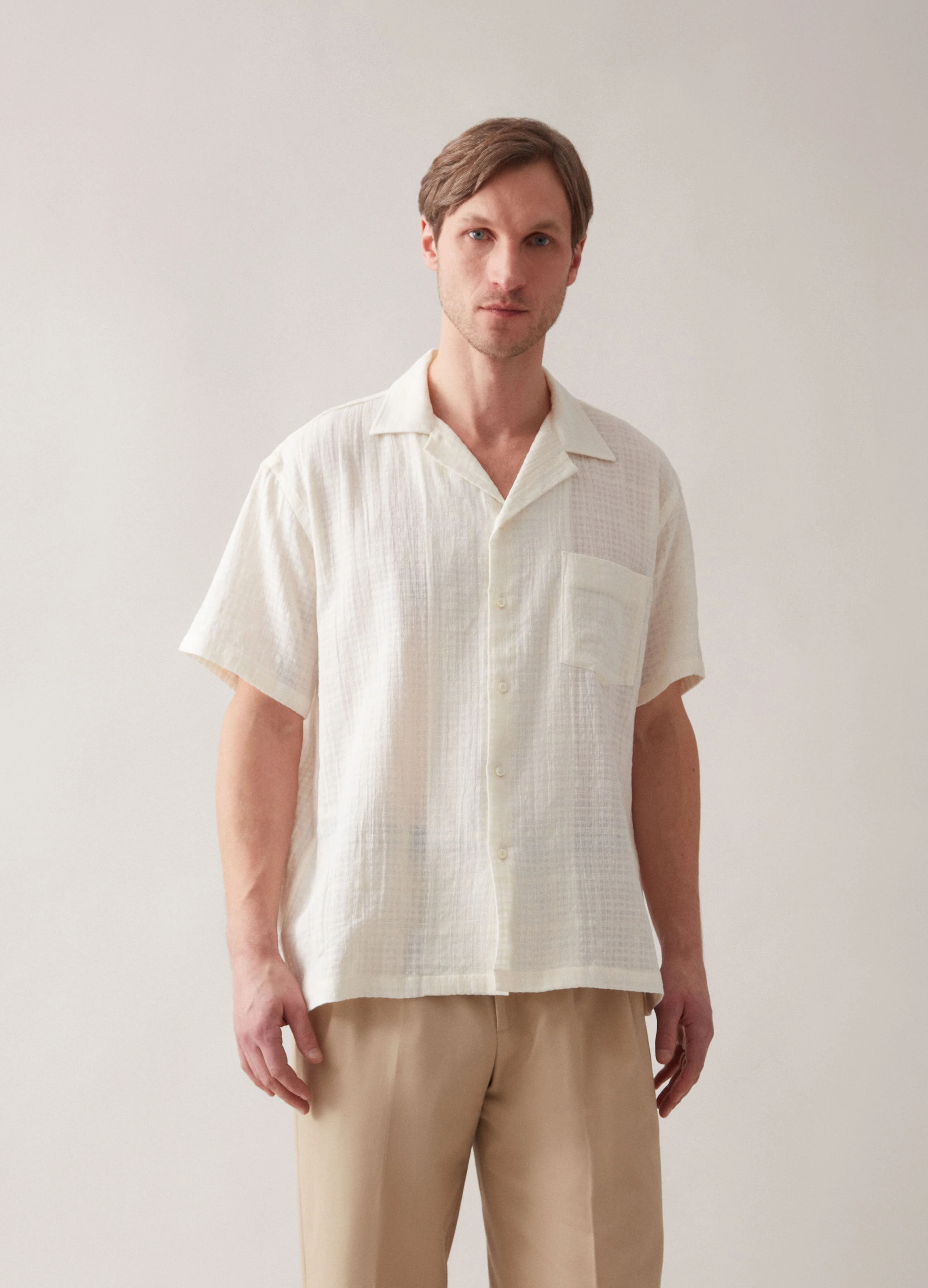 Folke Short Sleeved Shirt - White