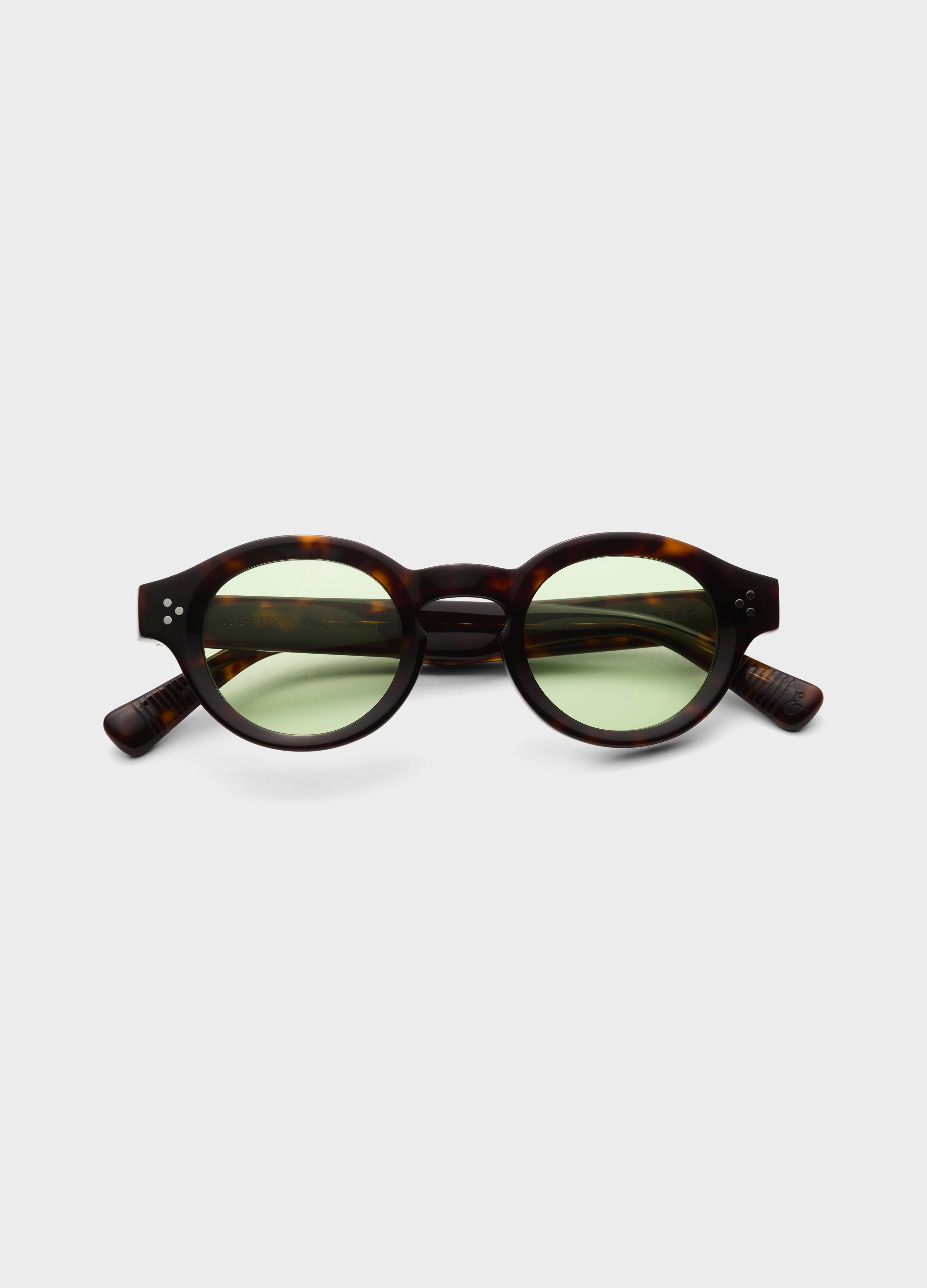 George Sunglasses - Dark Brown Tortoise/Green Lenses - Image 4