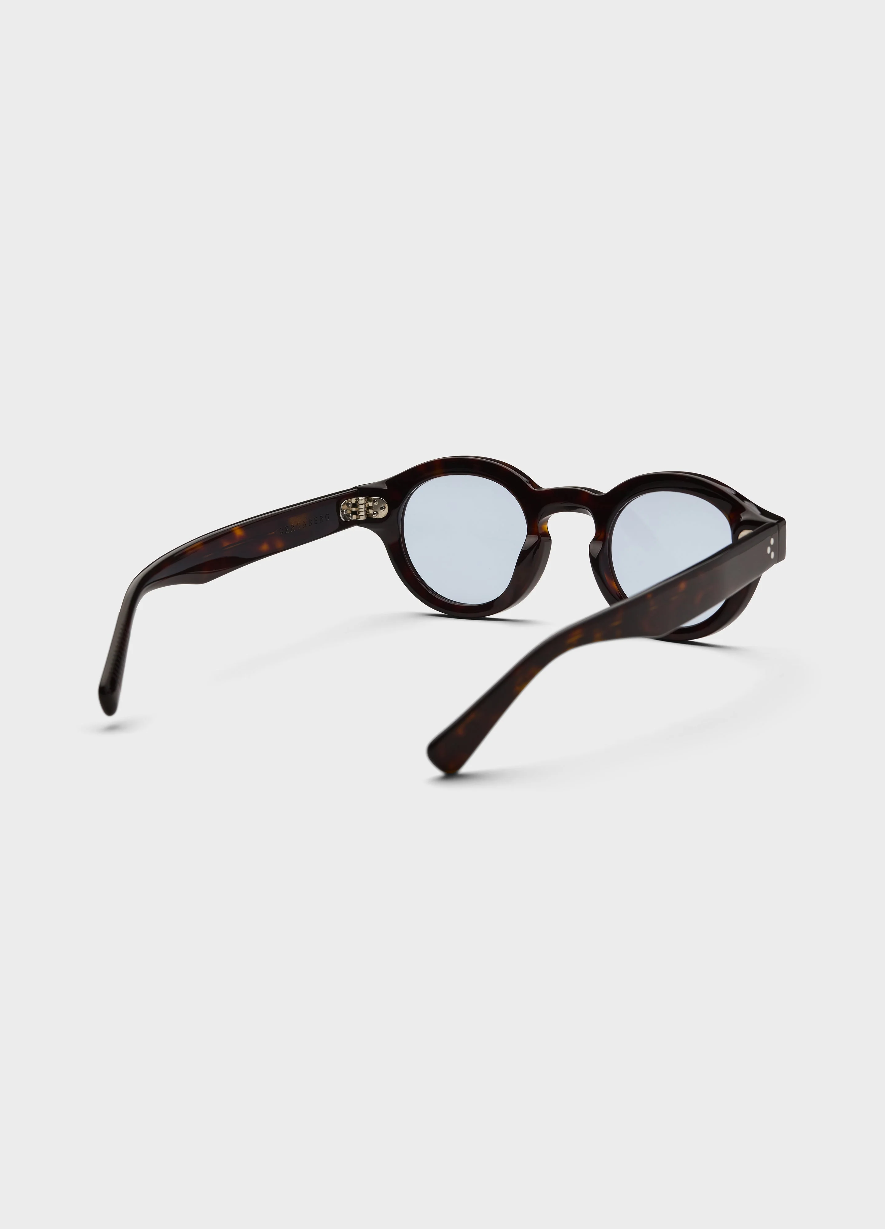 George Sunglasses - Dark Brown Tortoise/Blue Lenses - Image 3