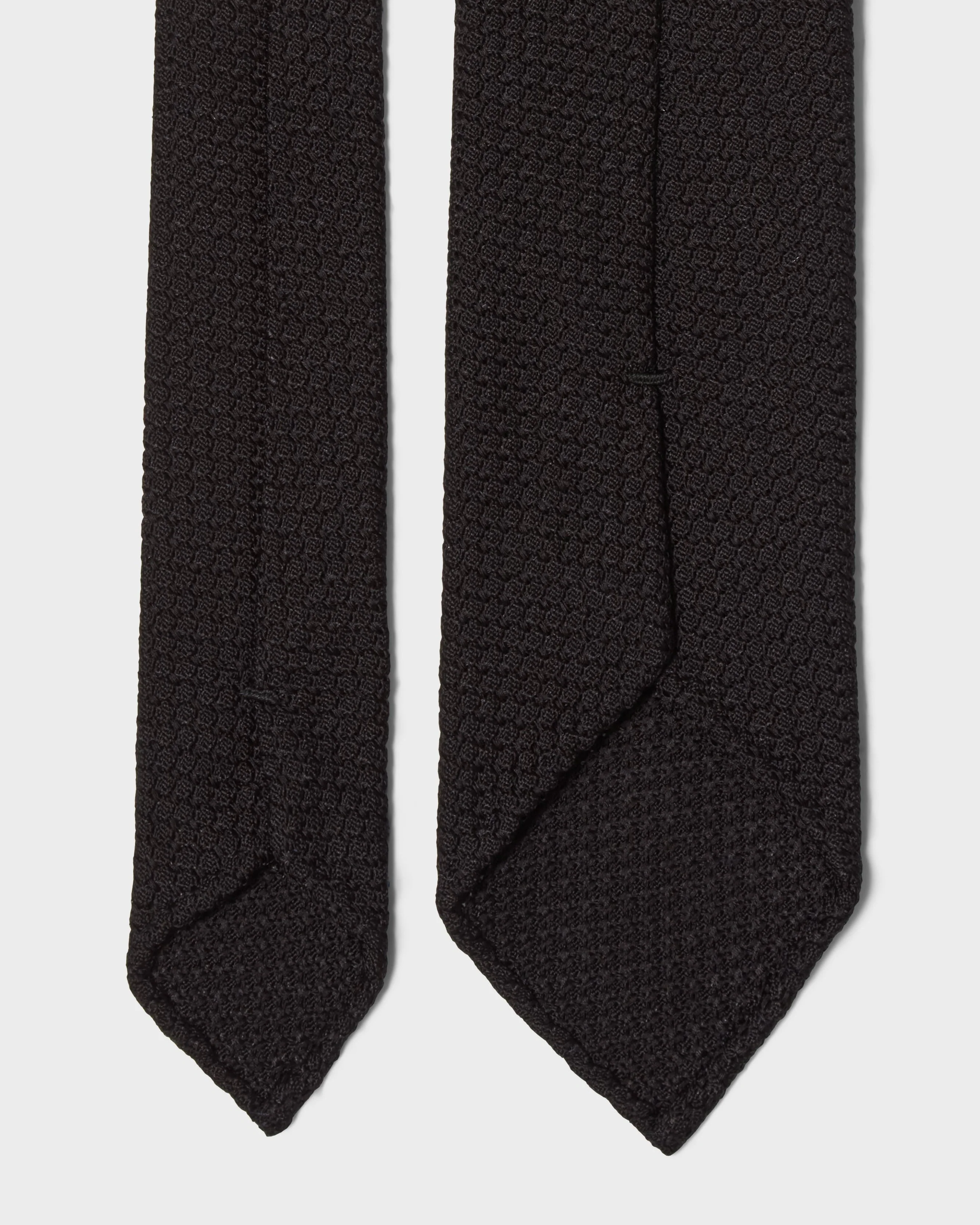 Grenadine Silk Tie - Black - Image 3