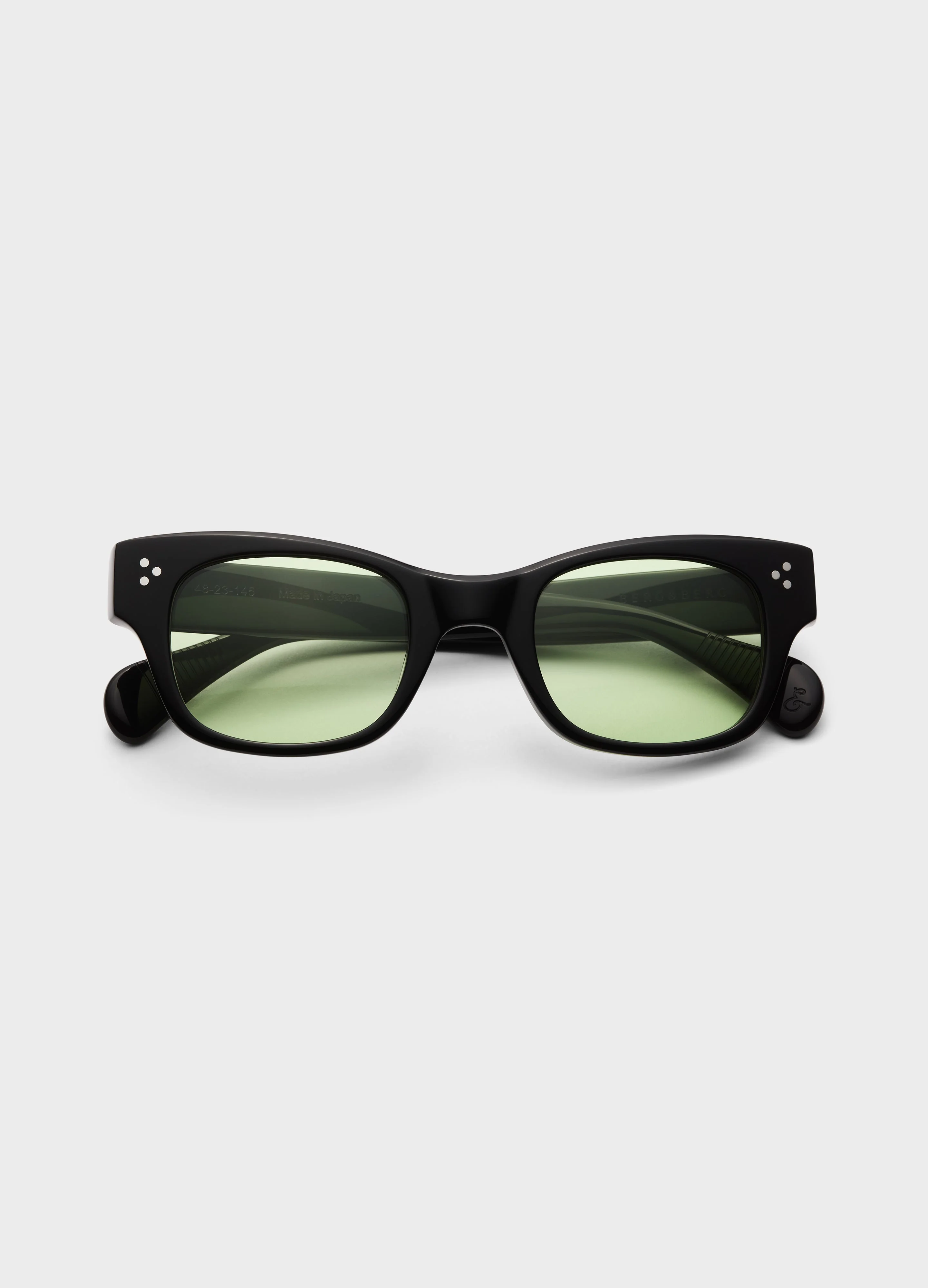 Gustav Sunglasses - Black/Green Lenses - Image 4