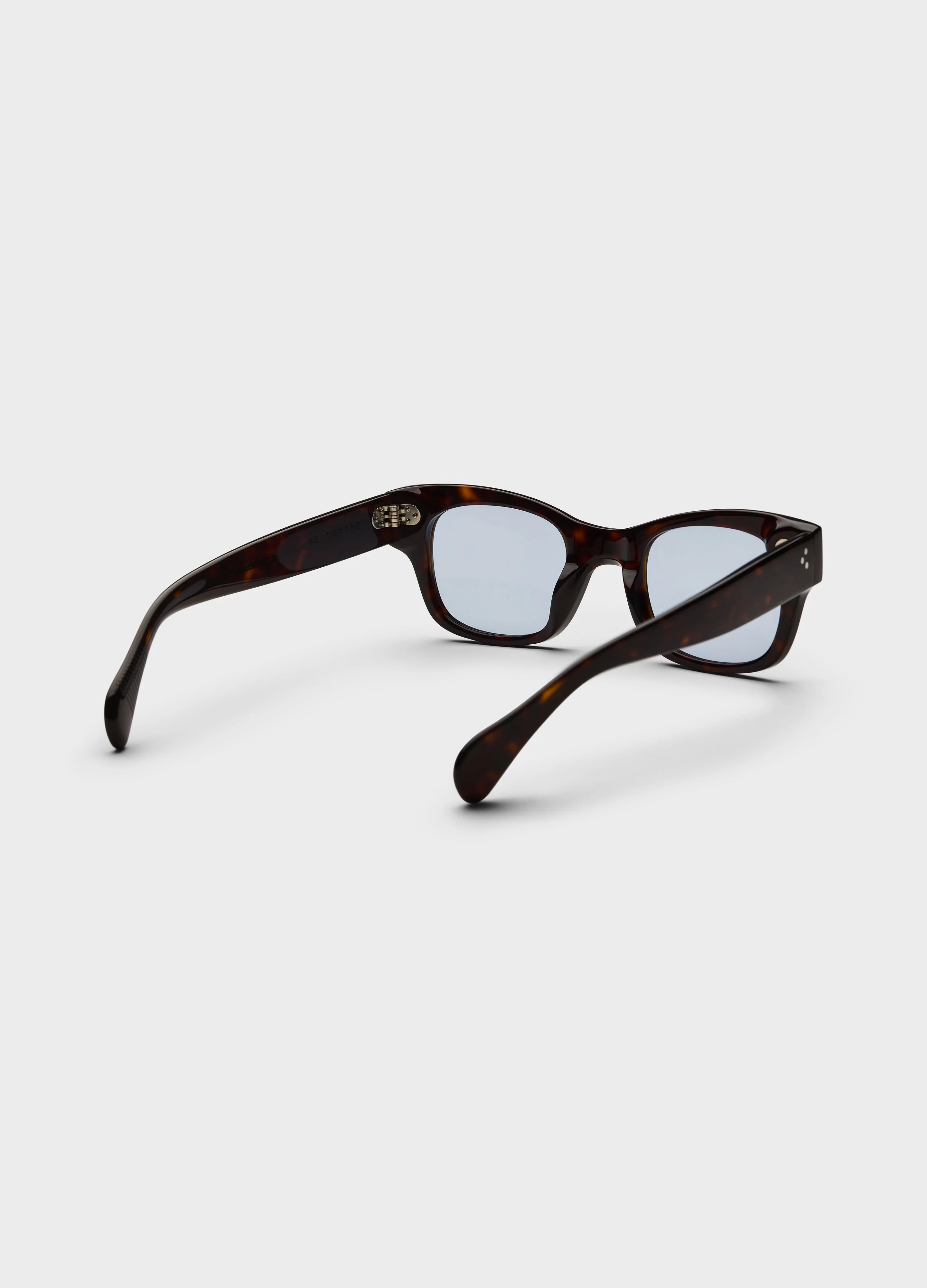 Gustav Sunglasses - Dark Brown Tortoise/Blue Lenses - Image 3