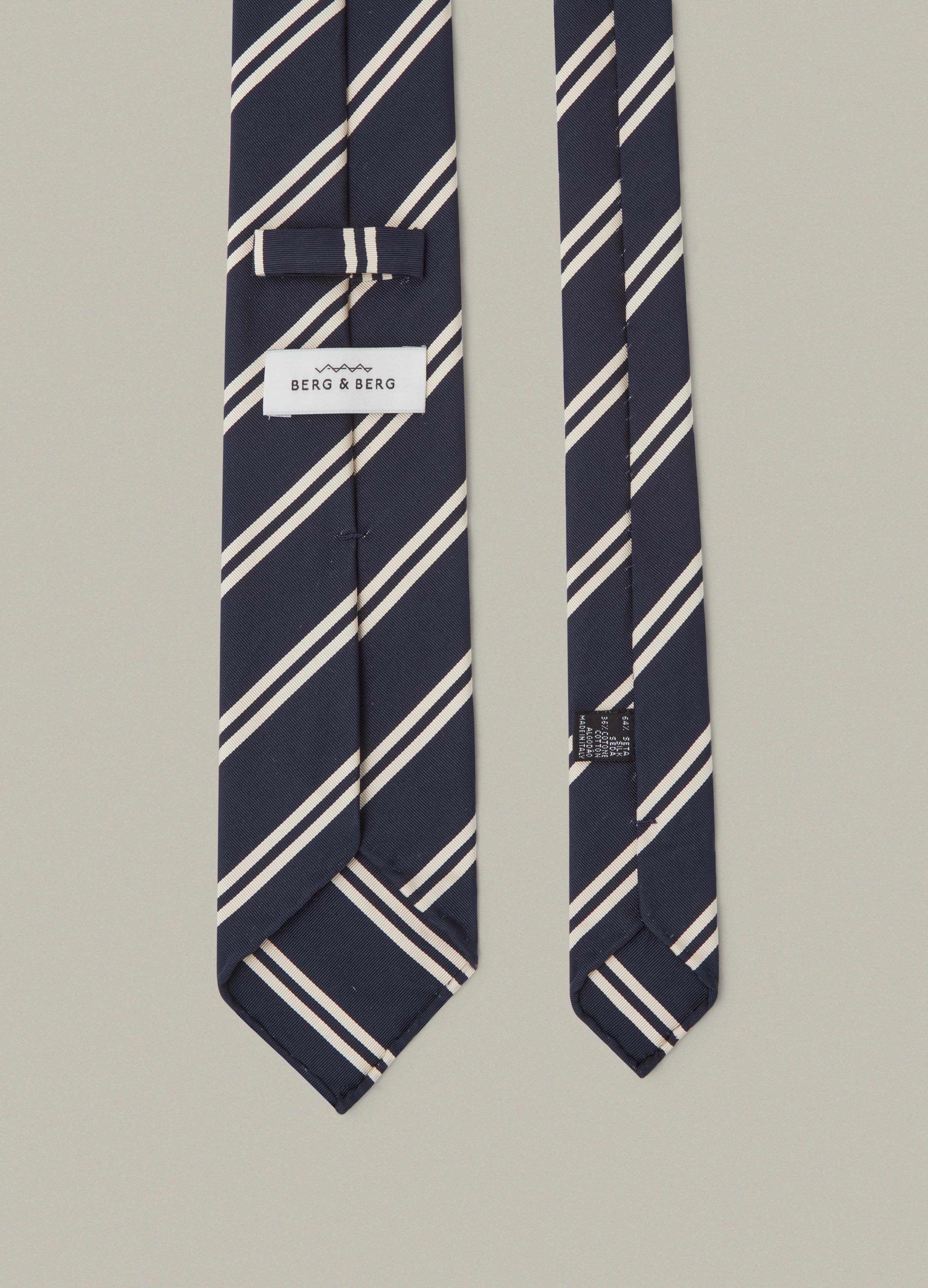 Mogador Stripe Tie - Navy - Image 2