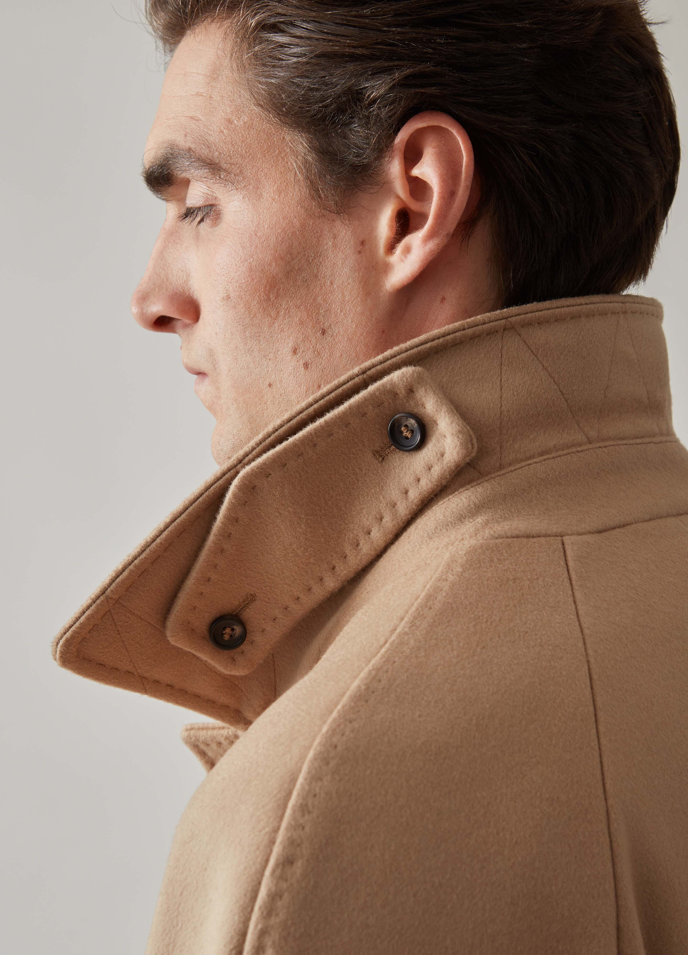 Nelson Raglan Coat - Camel - Image 5