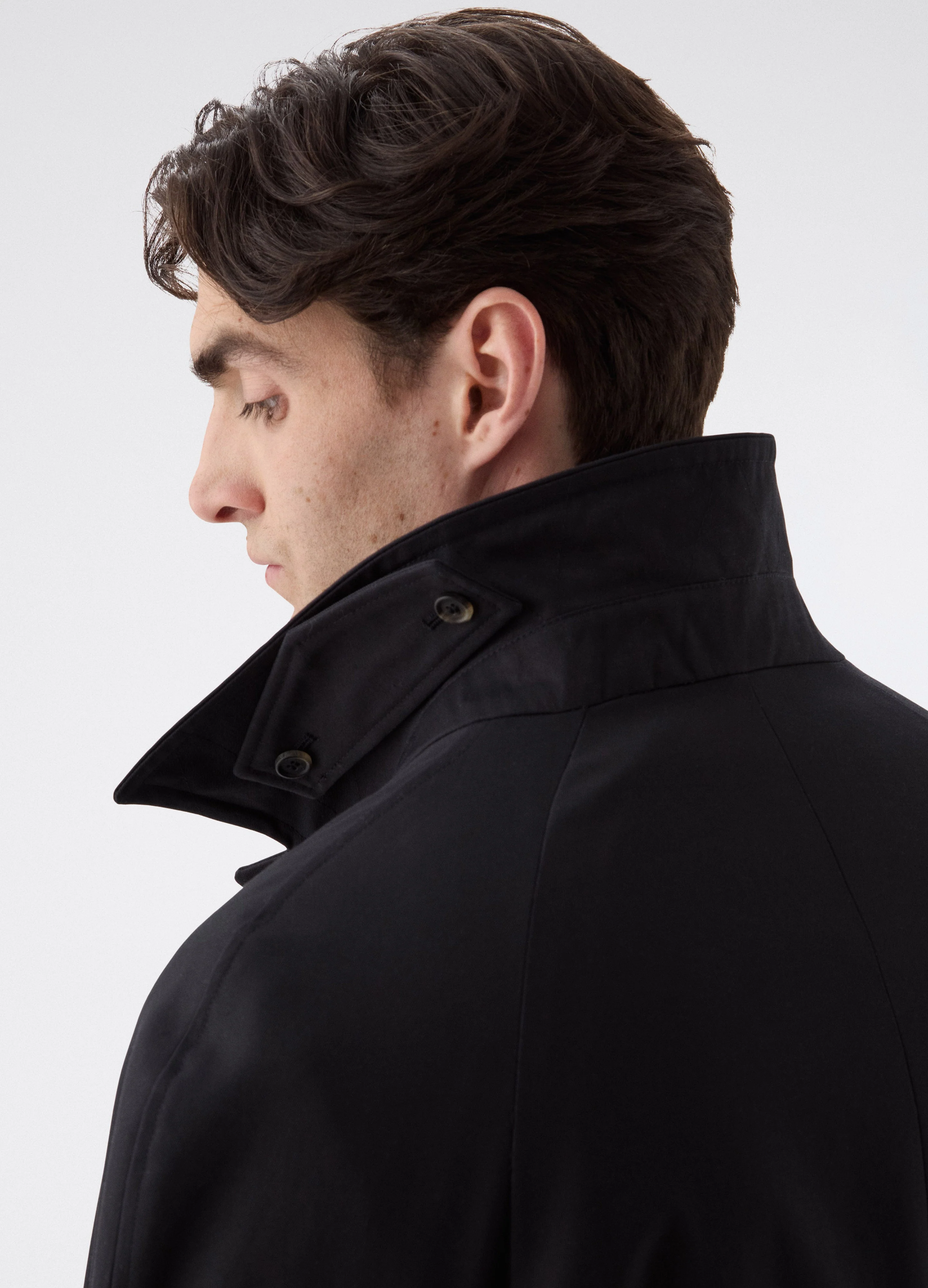 Nelson Raglan Coat - Navy - Image 2