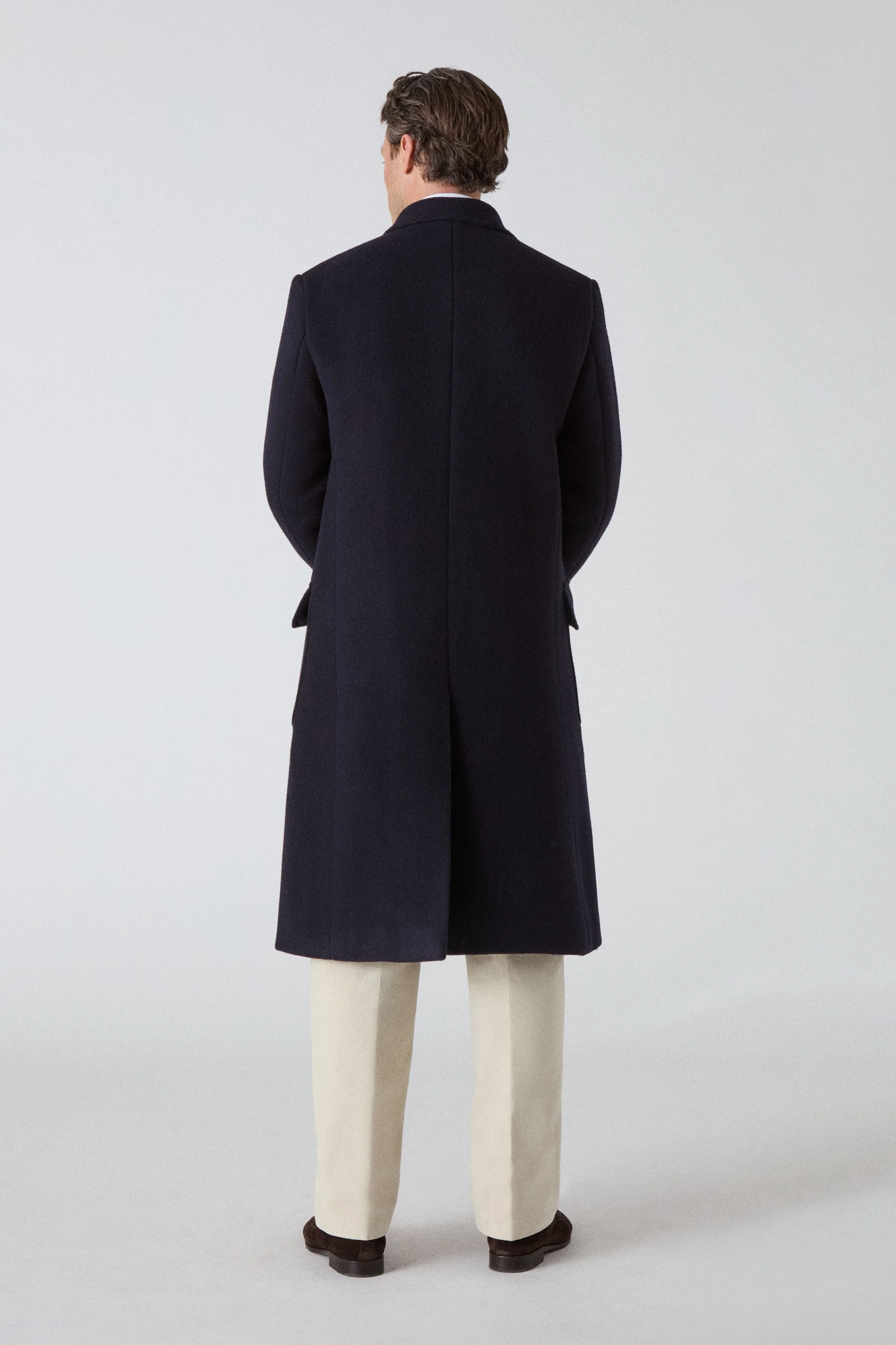 Neo Double Breasted Coat - Navy - Image 5