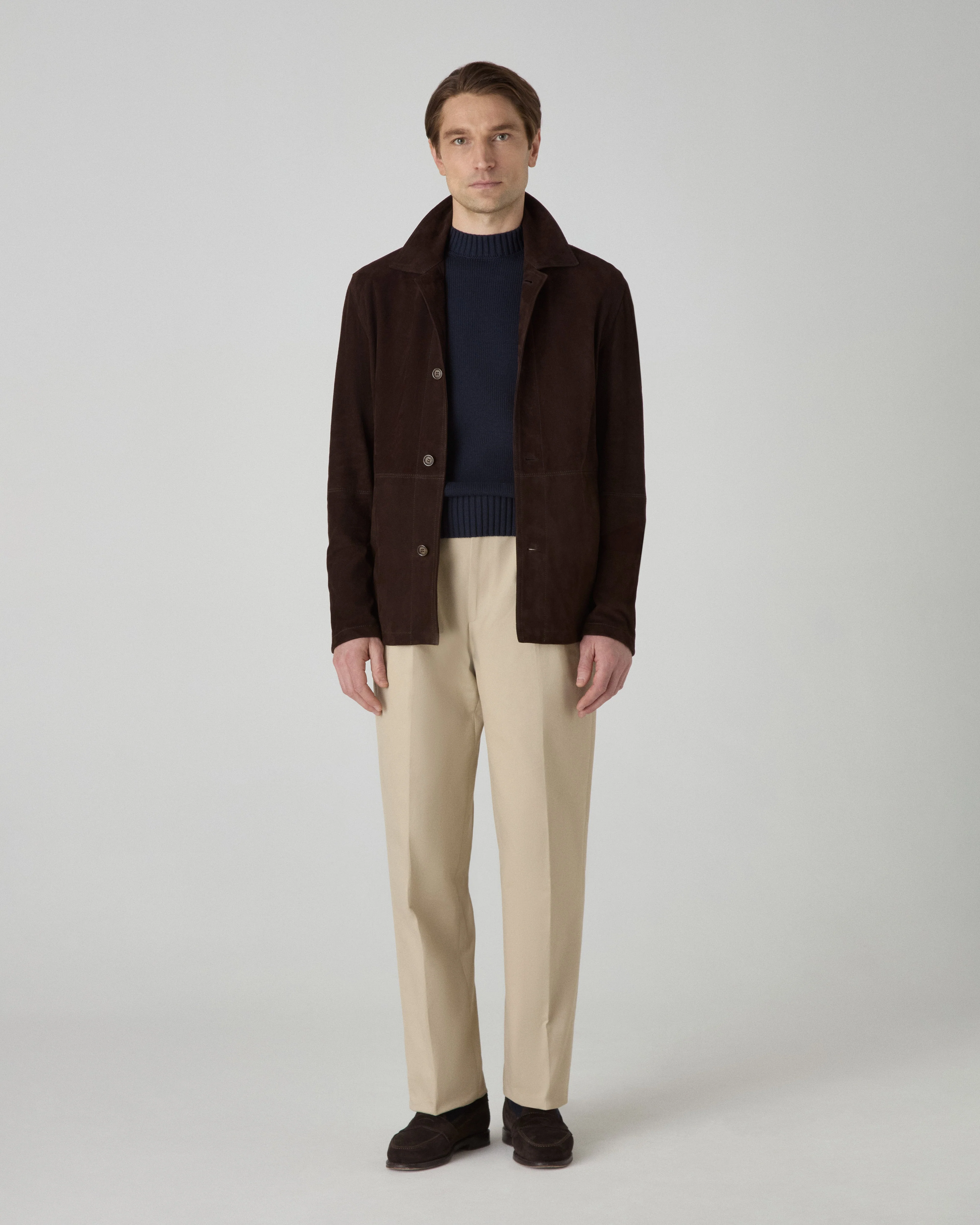Noel Suede Jacket - Chocolate Brown - Image 3