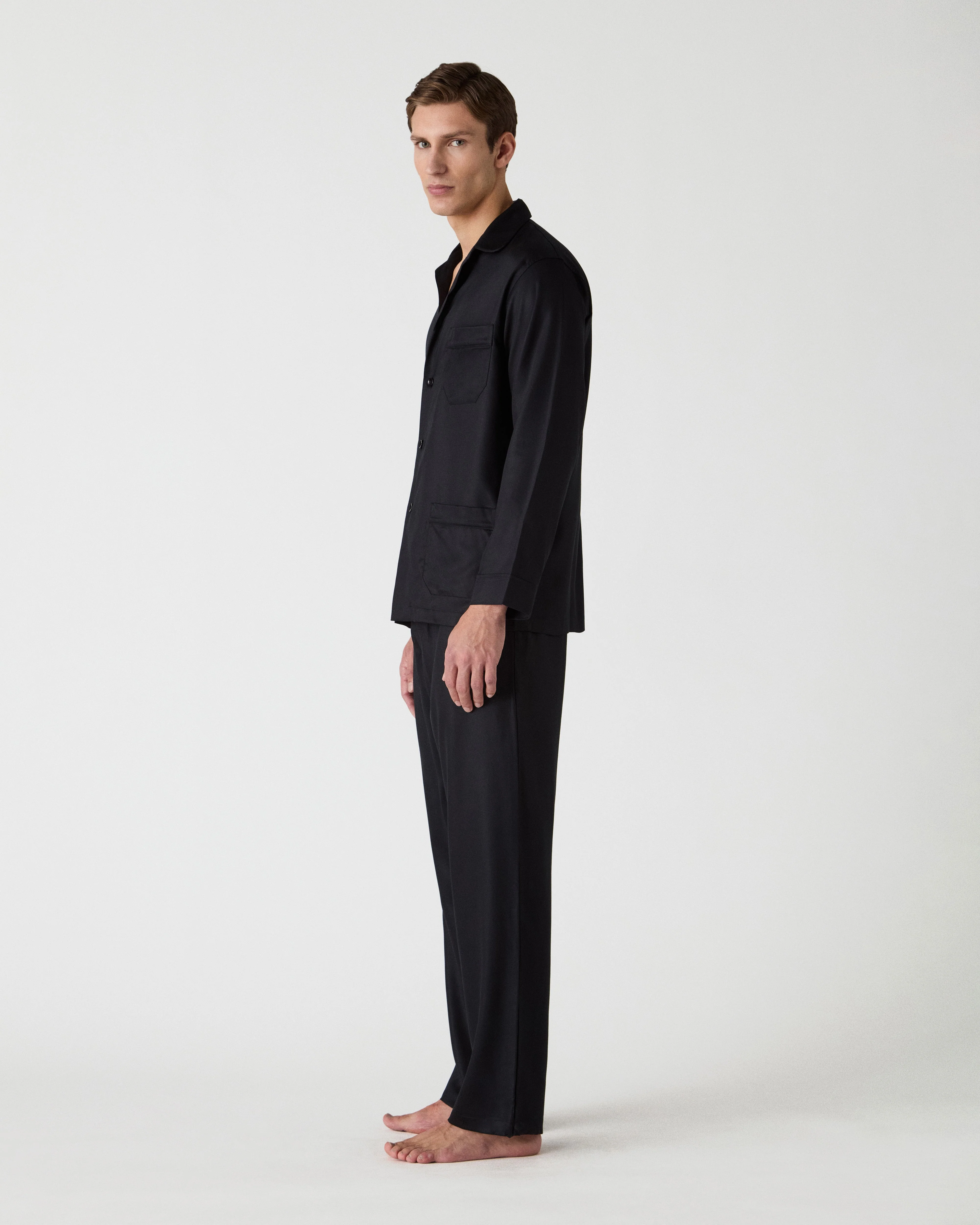 Olle Lyocell Pyjama - Black - Image 3
