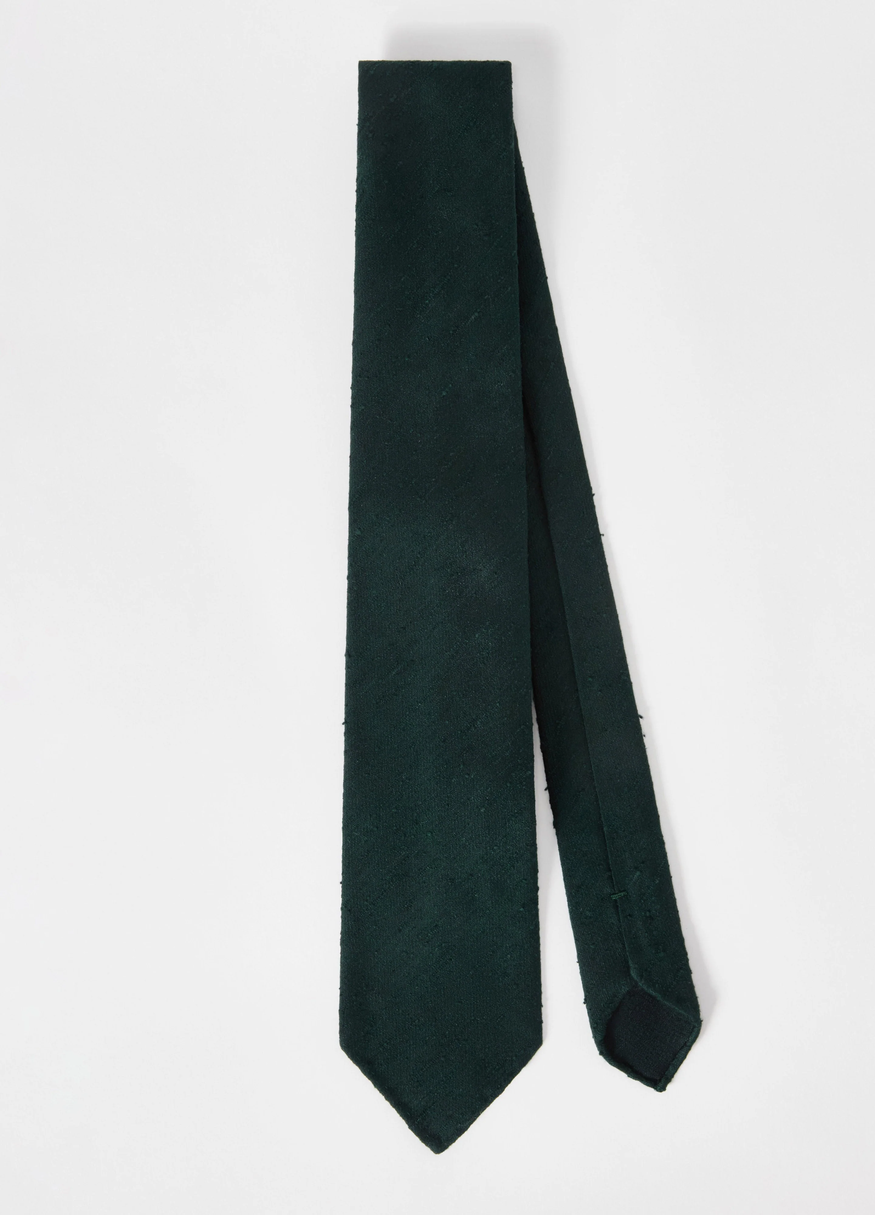 Shantung Tie - Bottle Green