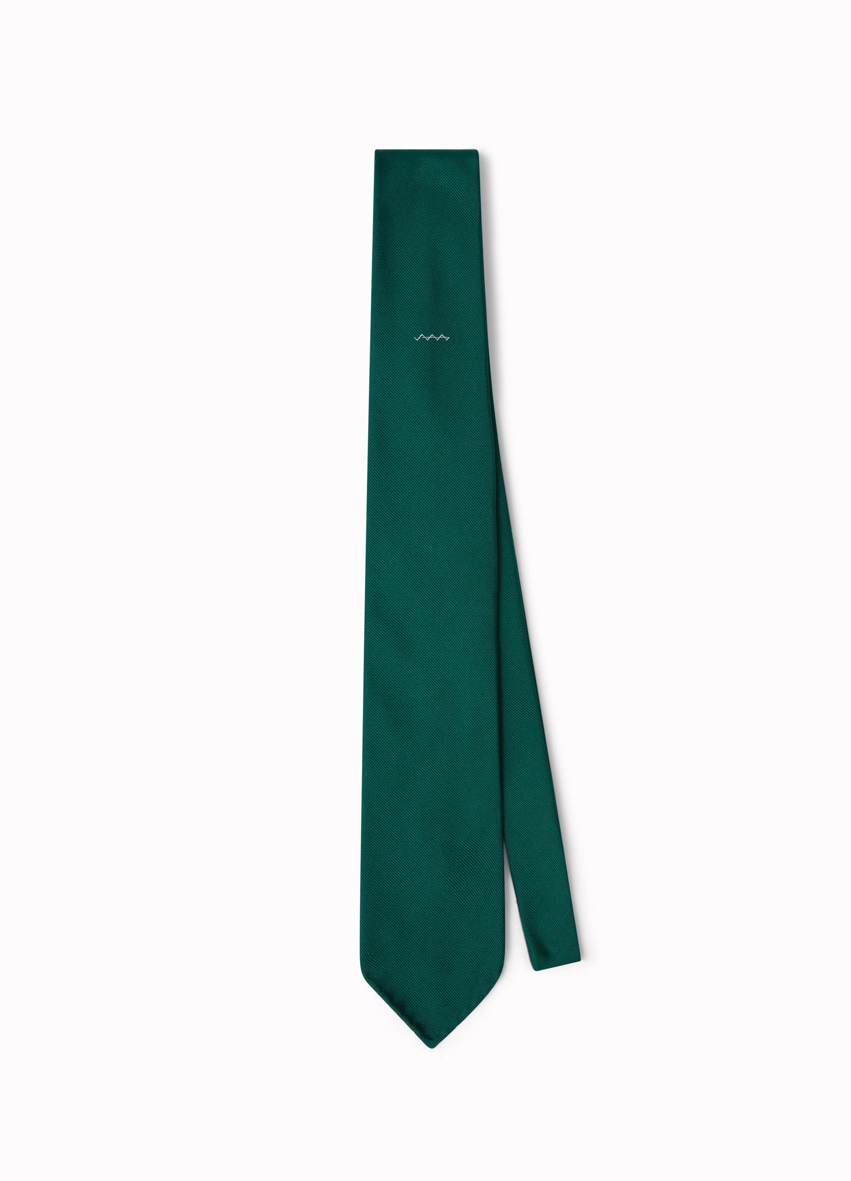 Silk Logo Tie - Racing Green