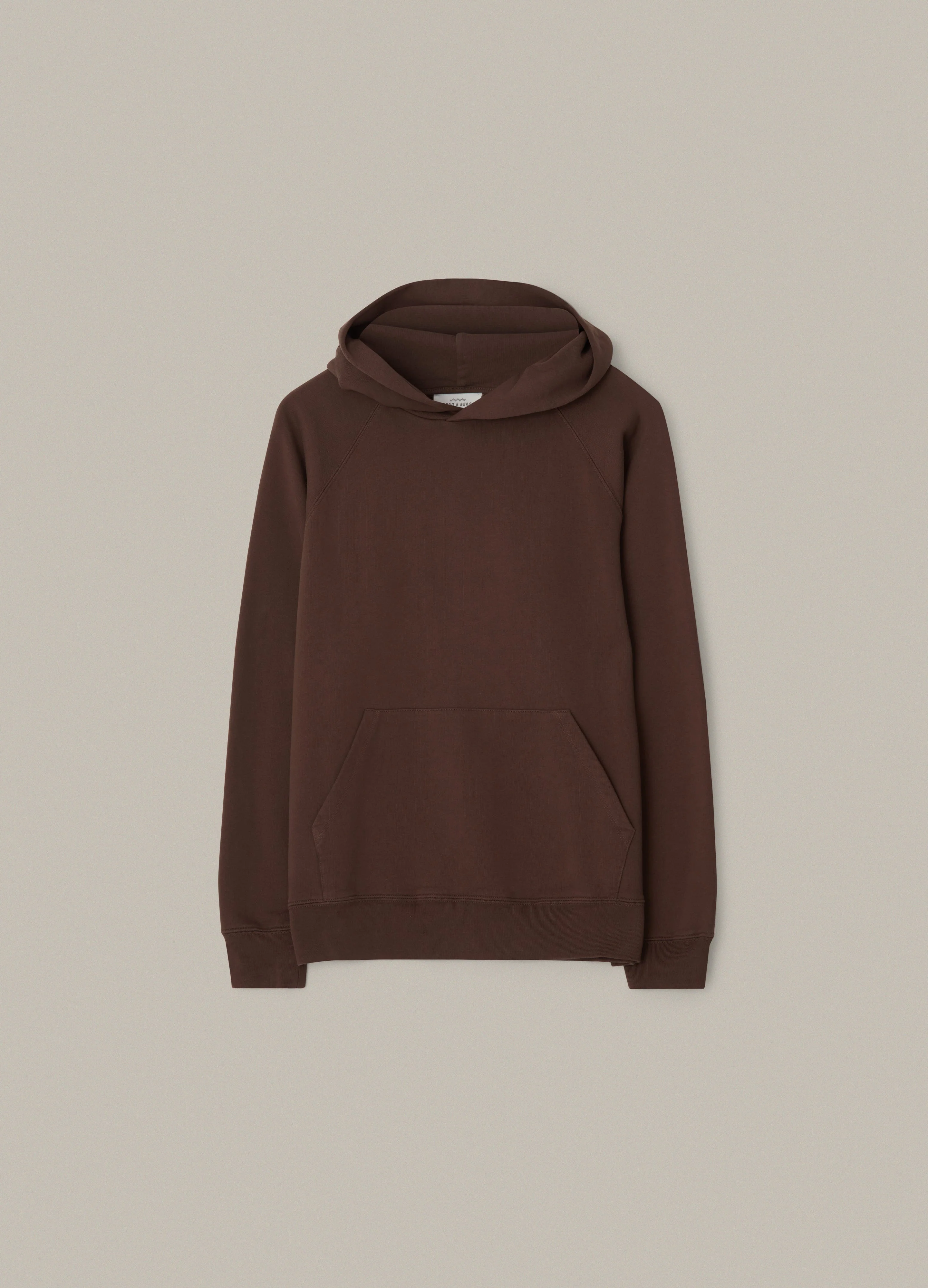 Torbjörn Raglan Hoodie - Chocolate - Image 3